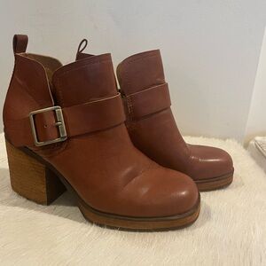 Brown Leather Ankle Boots